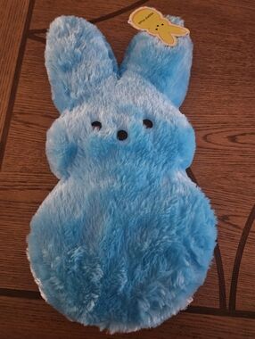 NWT Peeps Blue Plush Bunny Soft & Fluffy Easter Peep